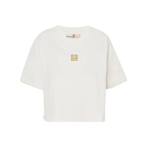 Timberland Drop Shoulder Sleeve T Shirt Women's White