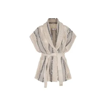 Brunello Cucinelli Sequin Embellished Knitted Gilet