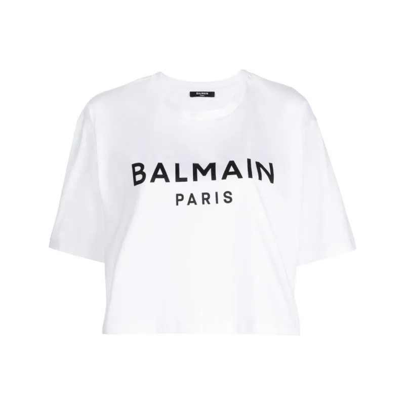BALMAIN Logo print T shirt-0