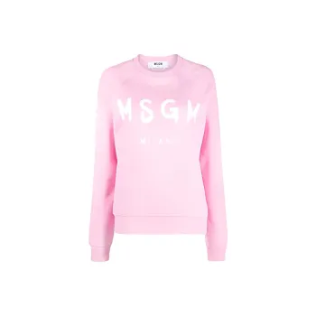 MSGM Logo Printed Crewneck Sweatshirt