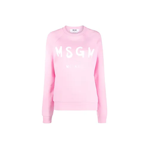 MSGM 핑크 여성 맨투맨