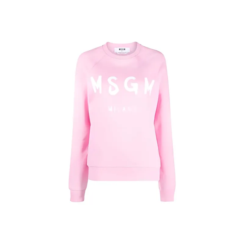 MSGM Logo Printed Crewneck Sweatshirt-0