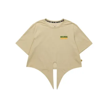 Skechers Drop Shoulder Sleeve T Shirt Women's Irish Cream