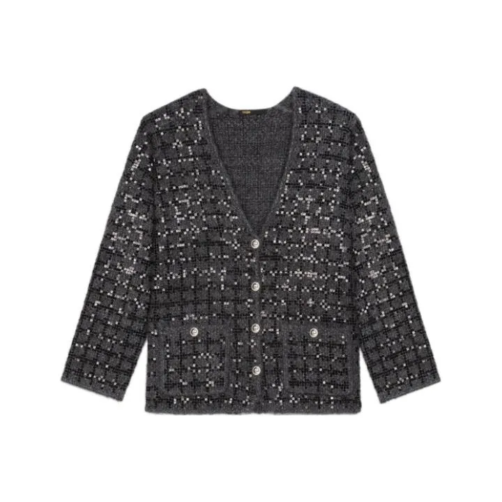 Maje FW22 Knitwear Women's Gray-0