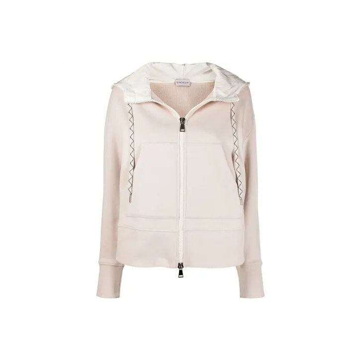 Moncler Sweatshirts Women's Beige Pink-0