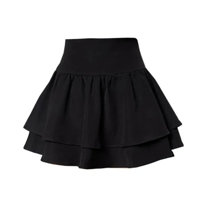 ROBINHOOD Casual Short Skirts Women's Black-5