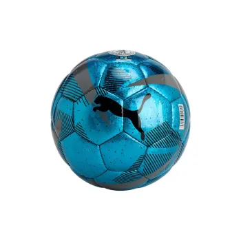 PUMA Size 5 Soccer PU Hand Stitched Soccer Ball Unisex Bright Sea Blue Matte Antique Silver