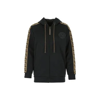 FENDI Sweatshirt Coat Women's Black