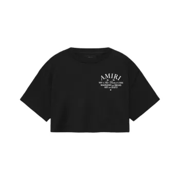 AMIRI Arts District Crewneck Cropped T-Shirt