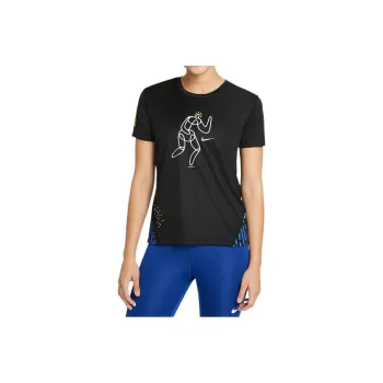 Nike MILER T-Shirts Women's Black