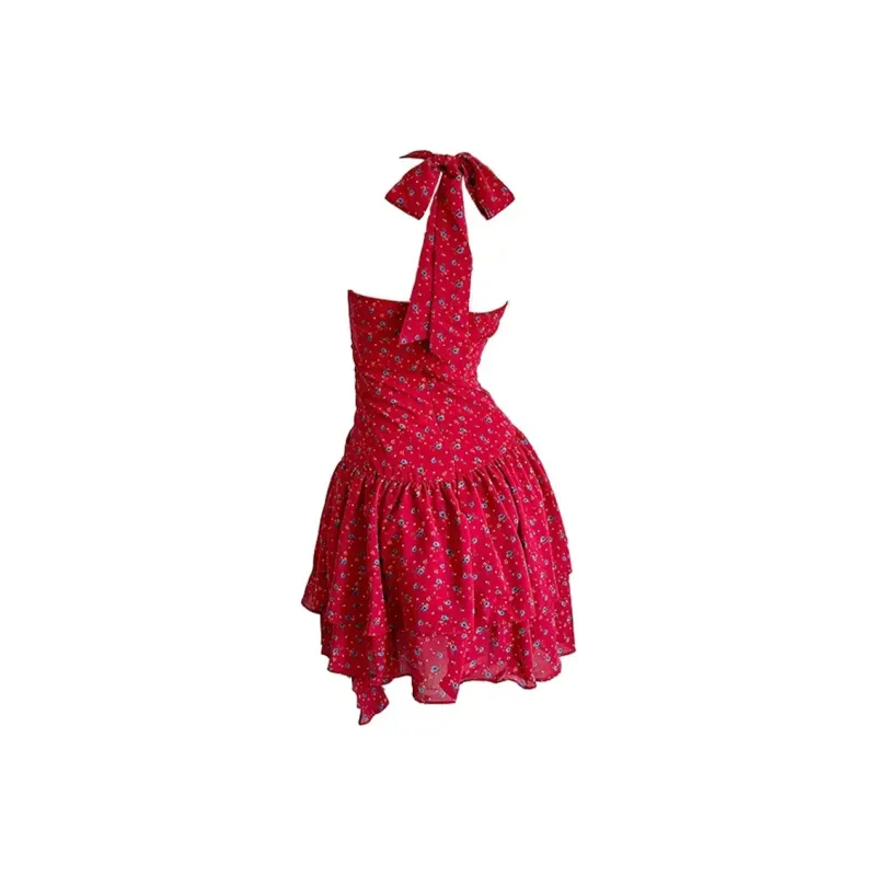 SKYA Slip Dresses Women's Red-1