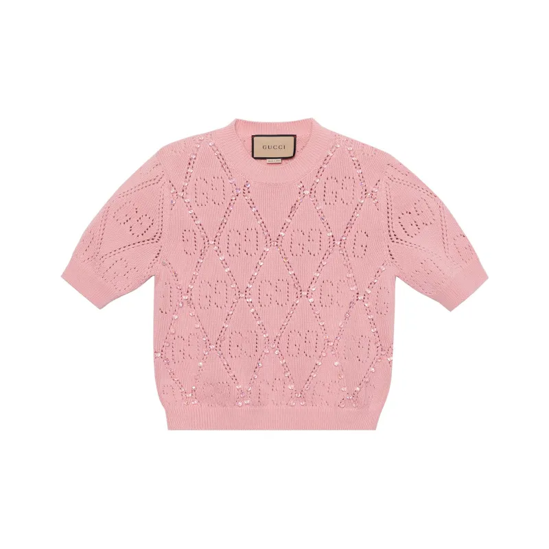 GUCCI SS22 Knitwear Women's Pink-0