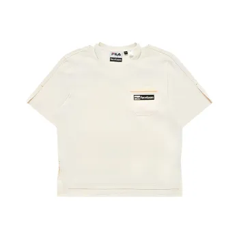 Facetasm X FILA FUSION FACETASM T-Shirts Women's Maltose White