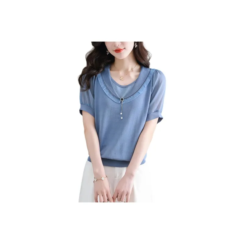 Korean Style Regular T Shirt Women's-0