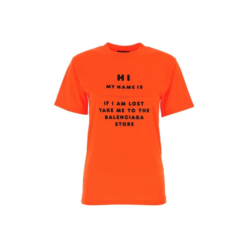 Balenciaga T Shirt Women's Orange-0