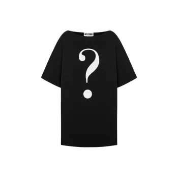 MOSCHINO Question Mark Printed Crewneck T Shirt