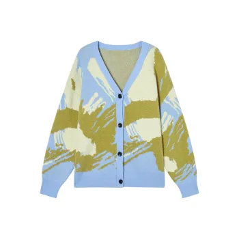 DIALOGUE Sweaters Women's Yellow Blue Multicolor