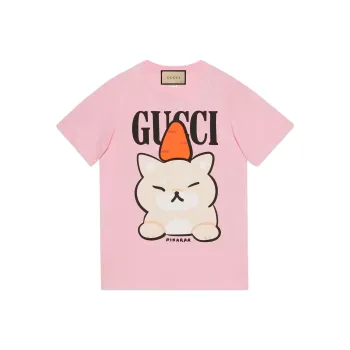 GUCCI Animal Print T Shirt Pink
