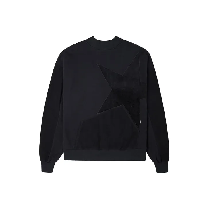 Converse STAR CREW Sweatshirt Winter Women's Black-0