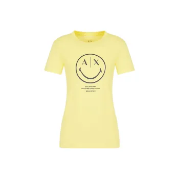 Smileyworld X ARMANI EXCHANGE ARMANI EXCHANGE X SmileyWorld T-Shirts Women's Yellow
