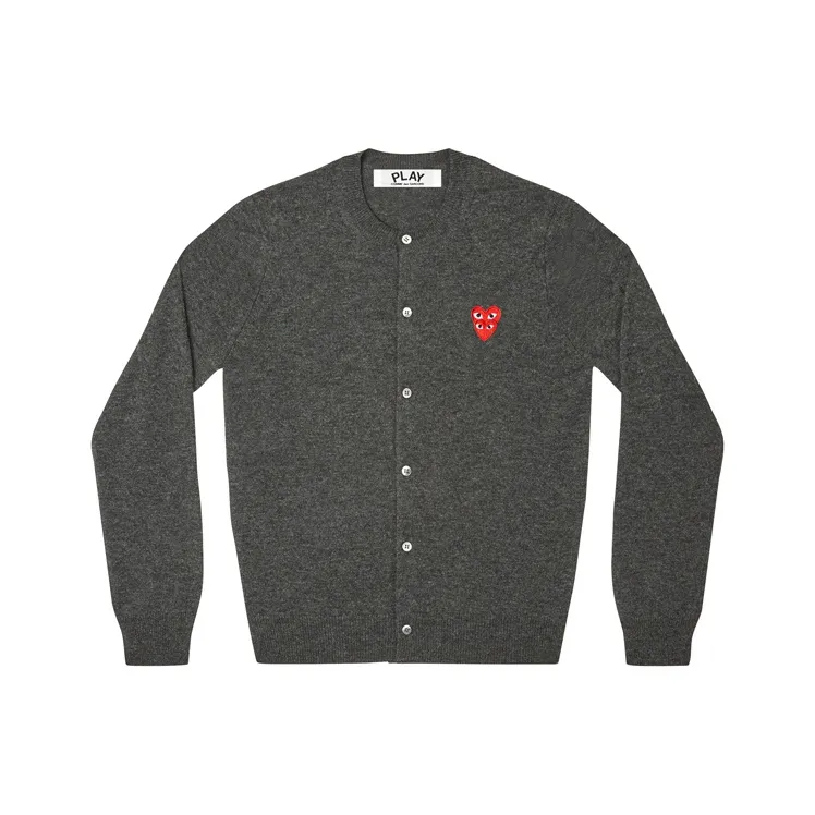 CDG Play Cashmere Sweaters Women's Gray-0