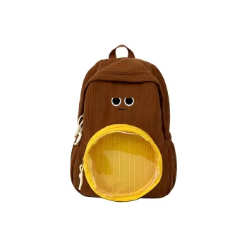 OUZIHUANG Corduroy Ita Bag Backpack Unisex Multicolor