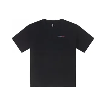 Converse Drop Shoulder Sleeve T Shirt Women's Black