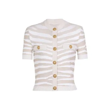 BALMAIN Button detail Knitted Cardigan