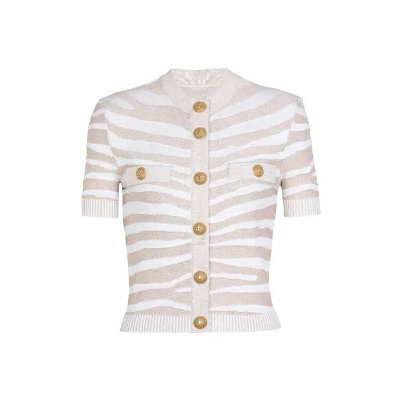 BALMAIN Button detail Knitted Cardigan-0