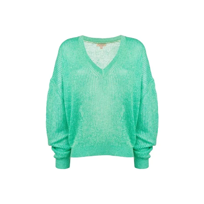 Burberry Loose Fit Knitwear Women's Teal-0