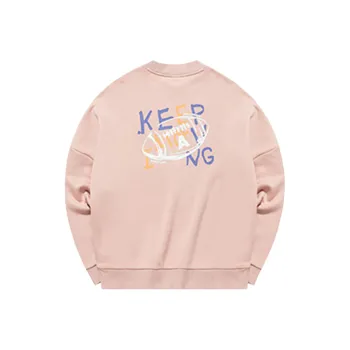 ANTA Life Collection Sweatshirts Women's Cream Pink Gray