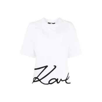 KARL LAGERFELD / Karl Lagerfeld Jeans Signature Hem T Shirt