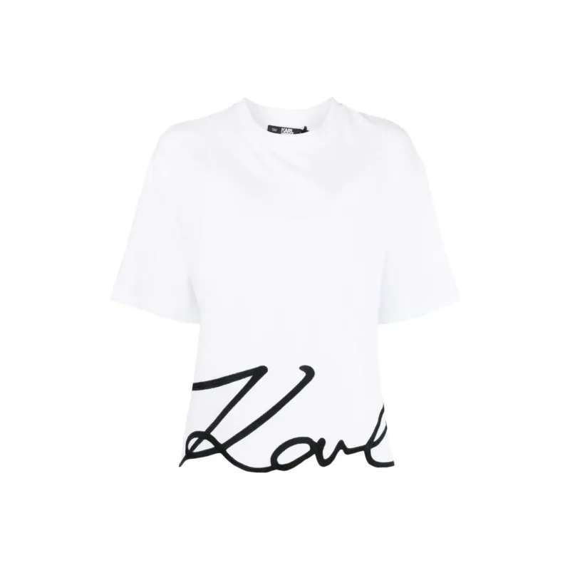 KARL LAGERFELD / Karl Lagerfeld Jeans Signature Hem T Shirt-0
