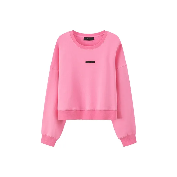 CHUU Crew Neck Loose Fit Sweatshirt Spring Women's-0