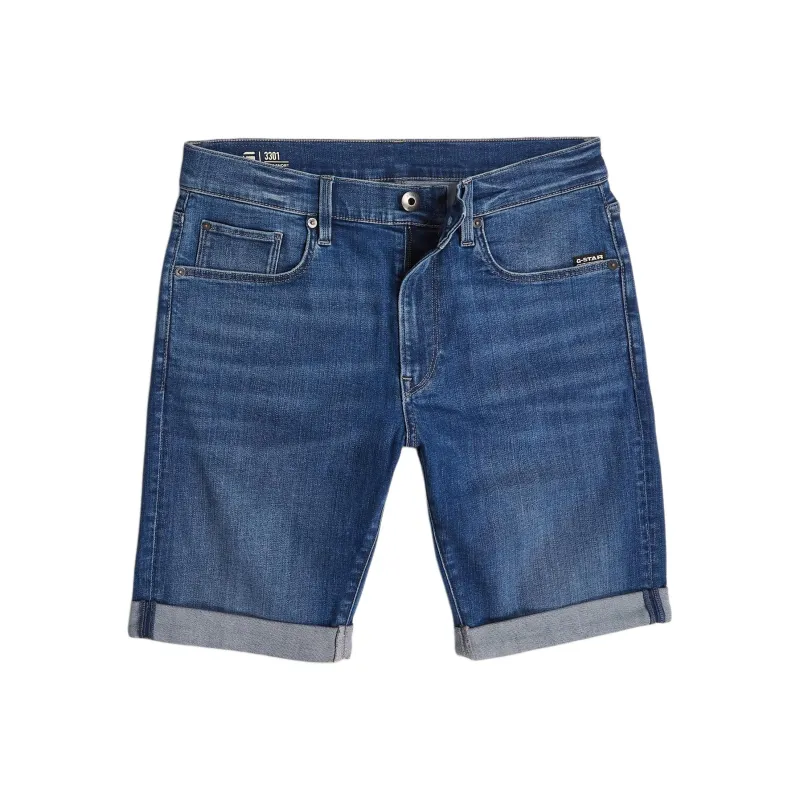 G STAR RAW Denim Shorts Men's Medium Blue-0