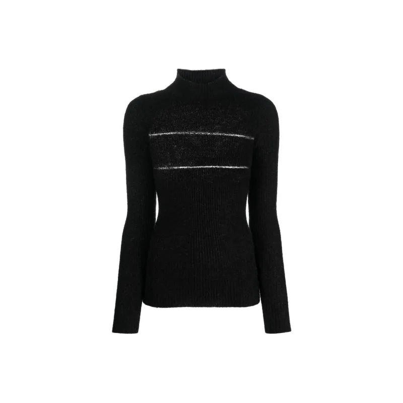 MSGM High Neck Long Sleeved Knitted Jumper-0
