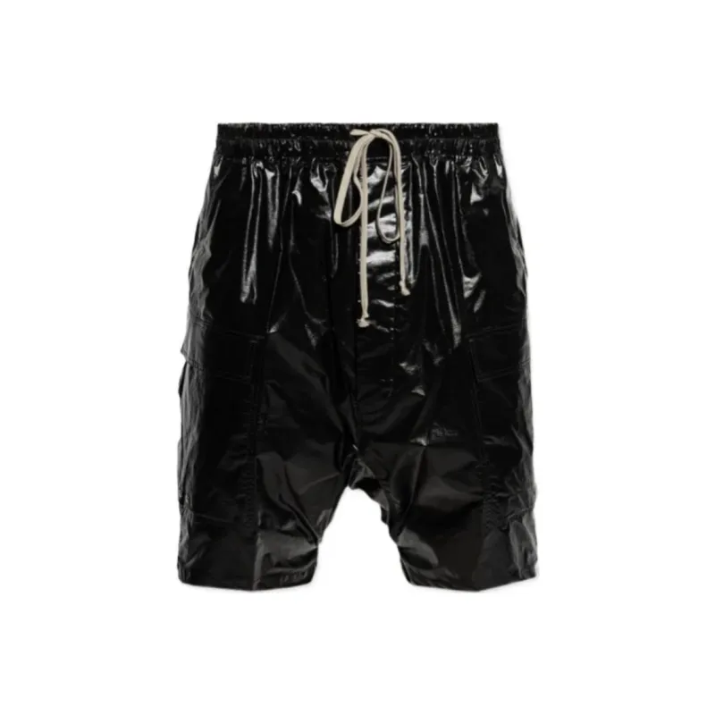 RICK OWENS Drawstring Cargo Bermuda Shorts-0