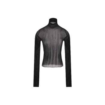 Givenchy Rolled Neck Long Sleeve Sweater 'Black'