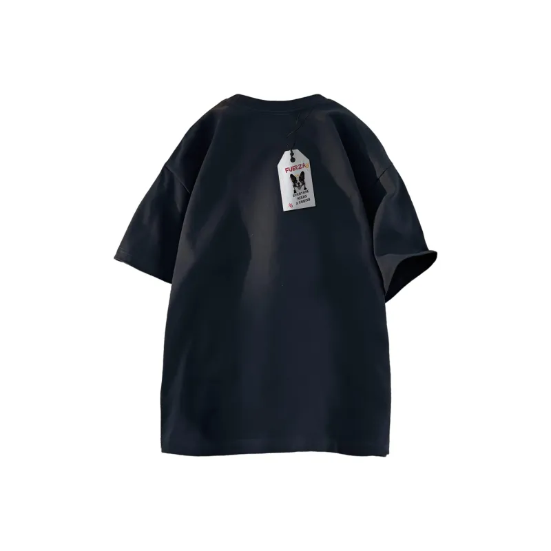 FUERZA Drop Shoulder Sleeve Short Sleeved T Shirts Unisex-18