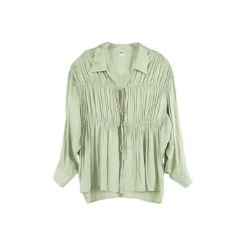 A21 Shirt Women's Light Pink Green