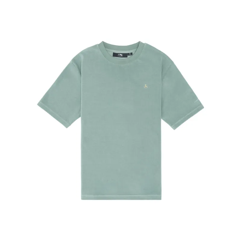 LI NING 1990 Classic Collection T Shirts Women's Frost Floral Green-0