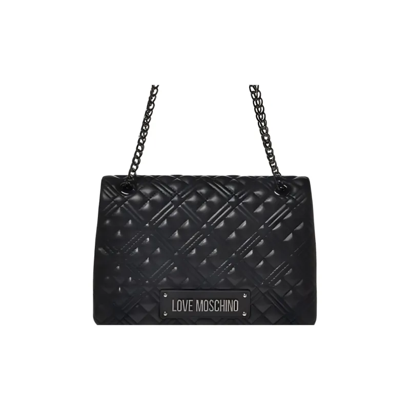 LOVE MOSCHINO PU Handbag Women's Black-4