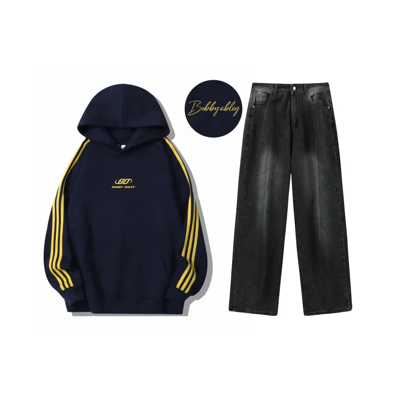 BOBBY ABLEY Sweatshirt Set Unisex Black-0