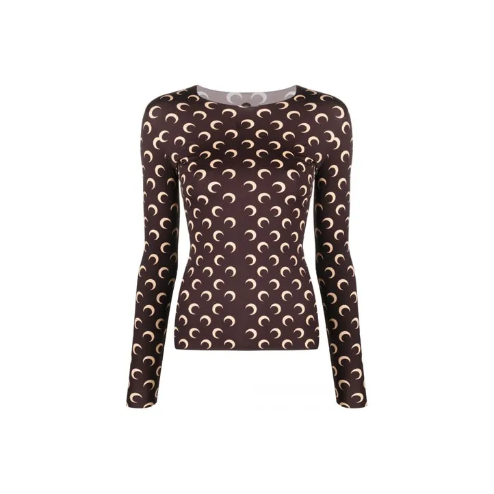 Marine Serre SS21 Knitwear Women's Brown-0