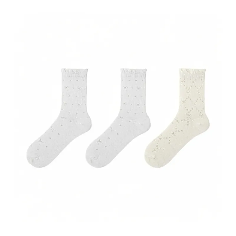 H YXIANG Mid Calf Socks Women's Combo Set-8
