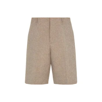 FENDI Topstitched Bermuda Shorts
