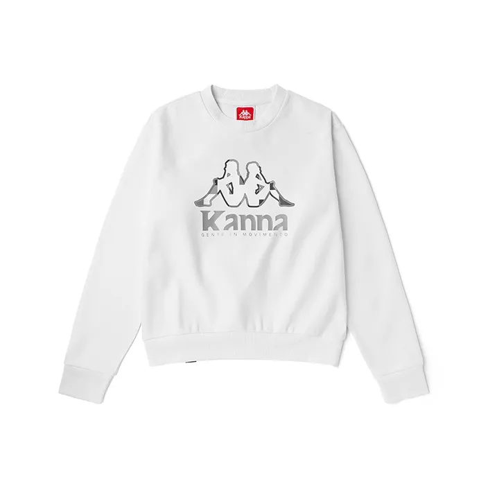 Kappa Crew Neck Sweatshirt Spring Autumn And Winter Women's-5