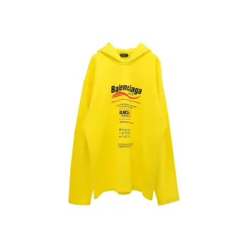 Balenciaga Sweatshirt Loose Fit Style Women's Yellow