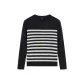Dark Gray White Stripes