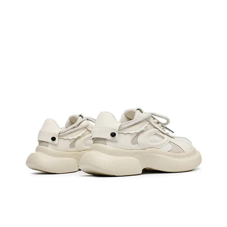 APRHE Anti Slip And Wear Resistant Height Increasing Low Top Chunky Sneakers Unisex-3